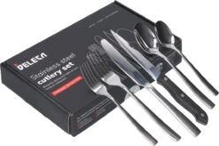 Deleca 8 Persoons Bestekset (48-delig) - Lepels, Messen, Vorken & Steakmessen - Vaatwasserbestendig - Zilver / RVS -Beste Bestek Winkel 1200x799 15