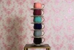 Clayre & Eef Kop En Schotel Set Van 6 250 Ml Meerkleurig Porselein Rond Bloemen Servies Cadeau Voor Haar Cappuccino -Beste Bestek Winkel 1200x800 91