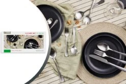 Magani - Zilveren Bestekset - Roestvrij Staal - 70-delig - Voor Acht Personen - PVD Coating -Beste Bestek Winkel 1200x806