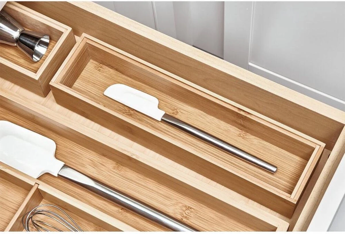 IDesign Bamboe Bakjes Voor Lade Stapelbaar D (15,5 X 30,5 X 5 Cm) - 45 - Stapelbaar & Decoratief 12 IDesign Bamboe Bakjes Voor Lade Stapelbaar D (15,5 X 30,5 X 5 Cm) - 45 - Stapelbaar & Decoratief - Afbeelding 10