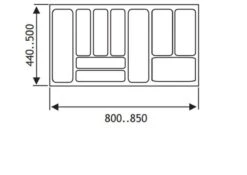 Culinorm Bestekbak - Besteklade - 85 Cm Breed X 50 Cm Diep - Grijs 7 Culinorm Bestekbak - Besteklade - 85 Cm Breed X 50 Cm Diep - Grijs -Beste Bestek Winkel 1200x850 1