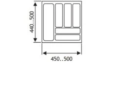Culinorm Bestekbak - Besteklade - 50 Cm Breed X 50 Cm Diep - Grijs -Beste Bestek Winkel 1200x850 4