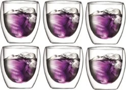 Bodum Pavina Dubbelwandig Glas - 0.25 L - 6 Stuks