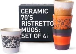 HKliving Ristretto 70`s Style Ceramic - Set Van 4 -Beste Bestek Winkel 1200x861 1