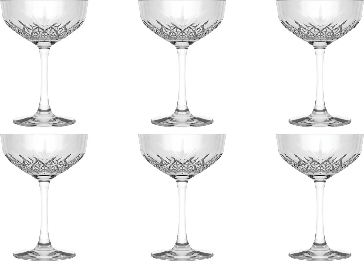 Pasabahce Champagnecoupe Timeless 27 Cl - Transparant 6 Stuk(s) 6 Pasabahce Champagnecoupe Timeless 27 Cl - Transparant 6 Stuk(s) - Afbeelding 4