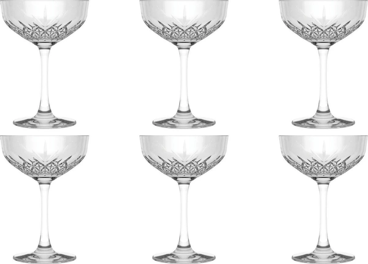 Pasabahce Champagnecoupe Timeless 27 Cl - Transparant 6 Stuk(s) 3 Pasabahce Champagnecoupe Timeless 27 Cl - Transparant 6 Stuk(s)
