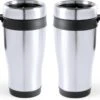 Carson 2x Stuks RVS Thermosbeker/warmhoud Koffiebekers Zwart 500 Ml - Isoleerbekers/reisbekers -Beste Bestek Winkel 1200x874 4