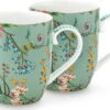 Pip Studio Jolie - Set 2 Tassen Flowers - Small 145ml - Mokken Klein - Bloemen - Groen -Beste Bestek Winkel 1200x892 2