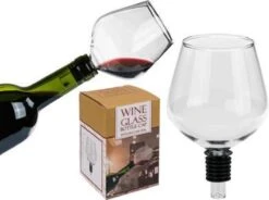MikaMax Wijnfles Glas XXL - Groot Wijnglas - Past Standaard Kurk Op - 750ml -Beste Bestek Winkel 1200x896 2