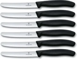 Victorinox Tafelmes 6 Stuks Zwart Krom Heft -Beste Bestek Winkel 1200x927 2