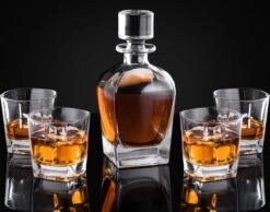 VDN Donella Whiskey Glazen Set Handgeblazen - 4 Whiskeyglazen – Tumbler - Loodvrij Kristal Glas -Beste Bestek Winkel 1200x941