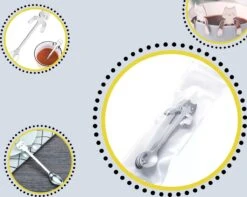 4 Theelepels Hangende Kat - Katten Koffielepel - RVS - Zilverkleurig -Beste Bestek Winkel 1200x955