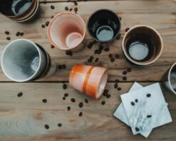 Koffiekopjes - Earth Koffiemok - Koffiebeker - Set Van 6 Kopjes - 200ML - Verschillende Kleuren - Porselein - Hip En Trendy -Beste Bestek Winkel 1200x960 11