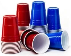 Merkloos Beerpong - 50 Stuk(s) Blue Cups & Red Cups Inc. 3 Ballen - Beerpong Drankspel - Plastic Bekers -Beste Bestek Winkel 1200x961 3