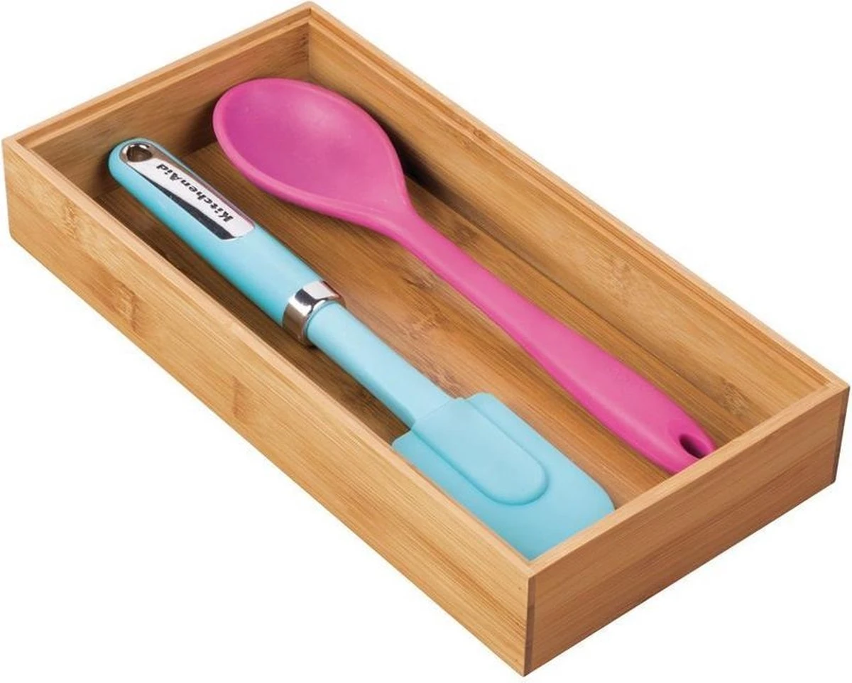 IDesign Bamboe Bakjes Voor Lade Stapelbaar D (15,5 X 30,5 X 5 Cm) - 45 - Stapelbaar & Decoratief 4 IDesign Bamboe Bakjes Voor Lade Stapelbaar D (15,5 X 30,5 X 5 Cm) - 45 - Stapelbaar & Decoratief - Afbeelding 2