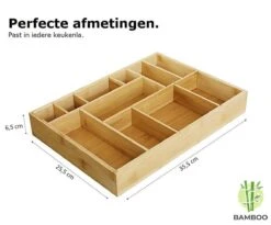 Merkloos Decopatent® Bestekbak - Lade Organizer - Besteklade - Bamboe - Hout - Bestek Bak Organizer Houder Voor Keukenla - Bestekcassette -Beste Bestek Winkel 1200x994 2