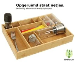 Merkloos Decopatent® Bestekbak - Lade Organizer - Besteklade - Bamboe - Hout - Bestek Bak Organizer Houder Voor Keukenla - Bestekcassette -Beste Bestek Winkel 1200x994 4