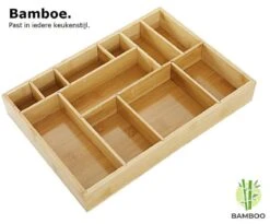 Merkloos Decopatent® Bestekbak - Lade Organizer - Besteklade - Bamboe - Hout - Bestek Bak Organizer Houder Voor Keukenla - Bestekcassette -Beste Bestek Winkel 1200x994 7