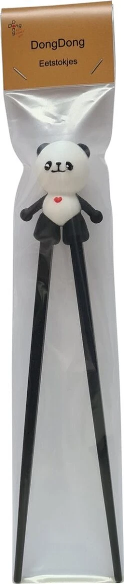 DongDong - Eetstokjes Voor Kinderen - Pandabeer Motief - 22.5 Cm - Zwart Wit 9 DongDong - Eetstokjes Voor Kinderen - Pandabeer Motief - 22.5 Cm - Zwart Wit -Beste Bestek Winkel 256x1200