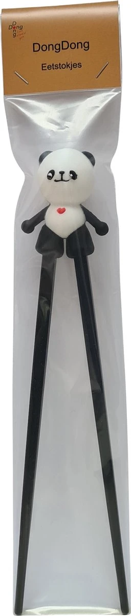 DongDong - Eetstokjes Voor Kinderen - Pandabeer Motief - 22.5 Cm - Zwart Wit 6 DongDong - Eetstokjes Voor Kinderen - Pandabeer Motief - 22.5 Cm - Zwart Wit - Afbeelding 4