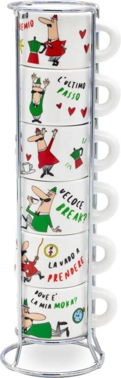 Bialetti Impilabili Italia Espresso Kopjes In Rek 6 Stuks -Beste Bestek Winkel 385x1200 1