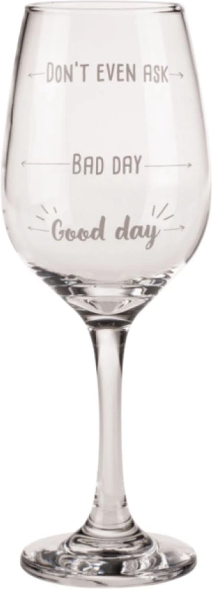 Out Of The Blue Grappig Wijnglas Met Tekst - Wijncadeau Voor Vrouwen - Cadeau Sinterklaas Kerst Verjaardag - Wijnglas Met Wijnhumor En Print: Good Day, Bad Day, Don’t Even Ask 9 Out Of The Blue Grappig Wijnglas Met Tekst - Wijncadeau Voor Vrouwen - Cadeau Sinterklaas Kerst Verjaardag - Wijnglas Met Wijnhumor En Print: Good Day, Bad Day, Don’t Even Ask - Afbeelding 7