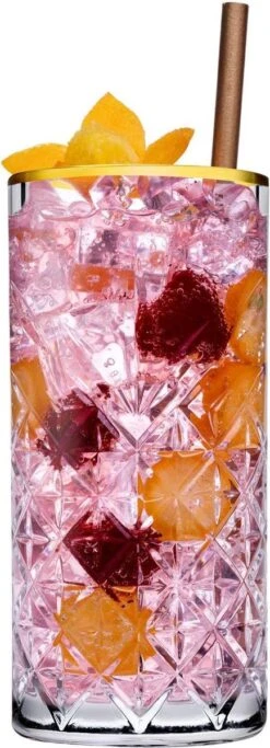 Paşabahçe Timeless Retro - Longdrink - Gouden Rand - 30 Cl - 4 Stuks -Beste Bestek Winkel 434x1200 1