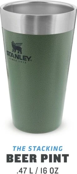 Stanley The Stacking Beer Pint 0,47l - Beker - Hammertone Green -Beste Bestek Winkel 532x1200 3