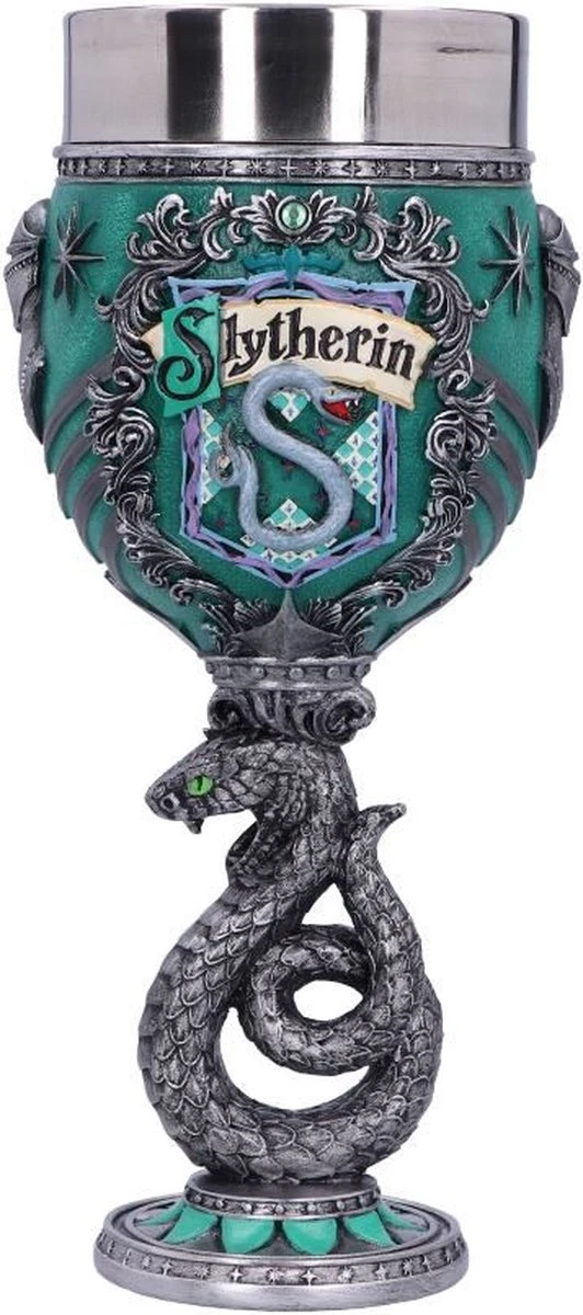 Nemesis Now - Harry Potter - Slytherin - Wijnkelk - Blauw - 19.5cm 3 Nemesis Now - Harry Potter - Slytherin - Wijnkelk - Blauw - 19.5cm