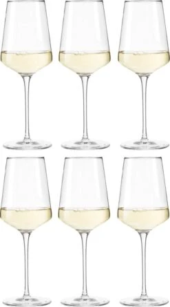 Leonardo Witte Wijnglas Puccini - 400 Ml - Set 6 Stuks -Beste Bestek Winkel 667x1200