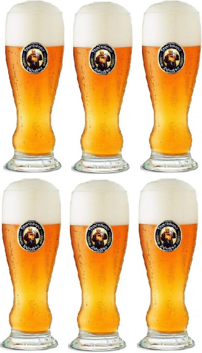 Franziskaner Bierglas Weizen 500 Ml - 6 Stuks 3 Franziskaner Bierglas Weizen 500 Ml - 6 Stuks