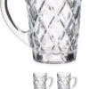 Set Van 6x Stuks Luxe Koffieglazen 170 Ml Met Oor - Type Diamant - Transparant Stevig Kwaliteitsglas 1 Set Van 6x Stuks Luxe Koffieglazen 170 Ml Met Oor - Type Diamant - Transparant Stevig Kwaliteitsglas -Beste Bestek Winkel 703x1200 1