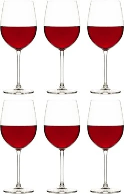 Libbey Wijnglazen Rode Wijn Endura – 500 Ml / 50 Cl - 6 Stuks - Vaatwasserbestendig - Tijdloos - Sterke Kwaliteit