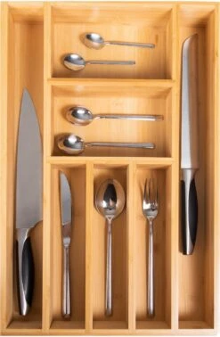 Coninx Bestekbak Bamboe 31CM Breed - Besteklade - Opbergbak - Duurzaam - Voor Laden Vanaf 47cm Diep -Beste Bestek Winkel 784x1200