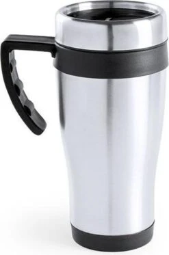 Carson 2x Stuks RVS Thermosbeker/warmhoud Koffiebekers Zwart 500 Ml - Isoleerbekers/reisbekers -Beste Bestek Winkel 794x1200 4