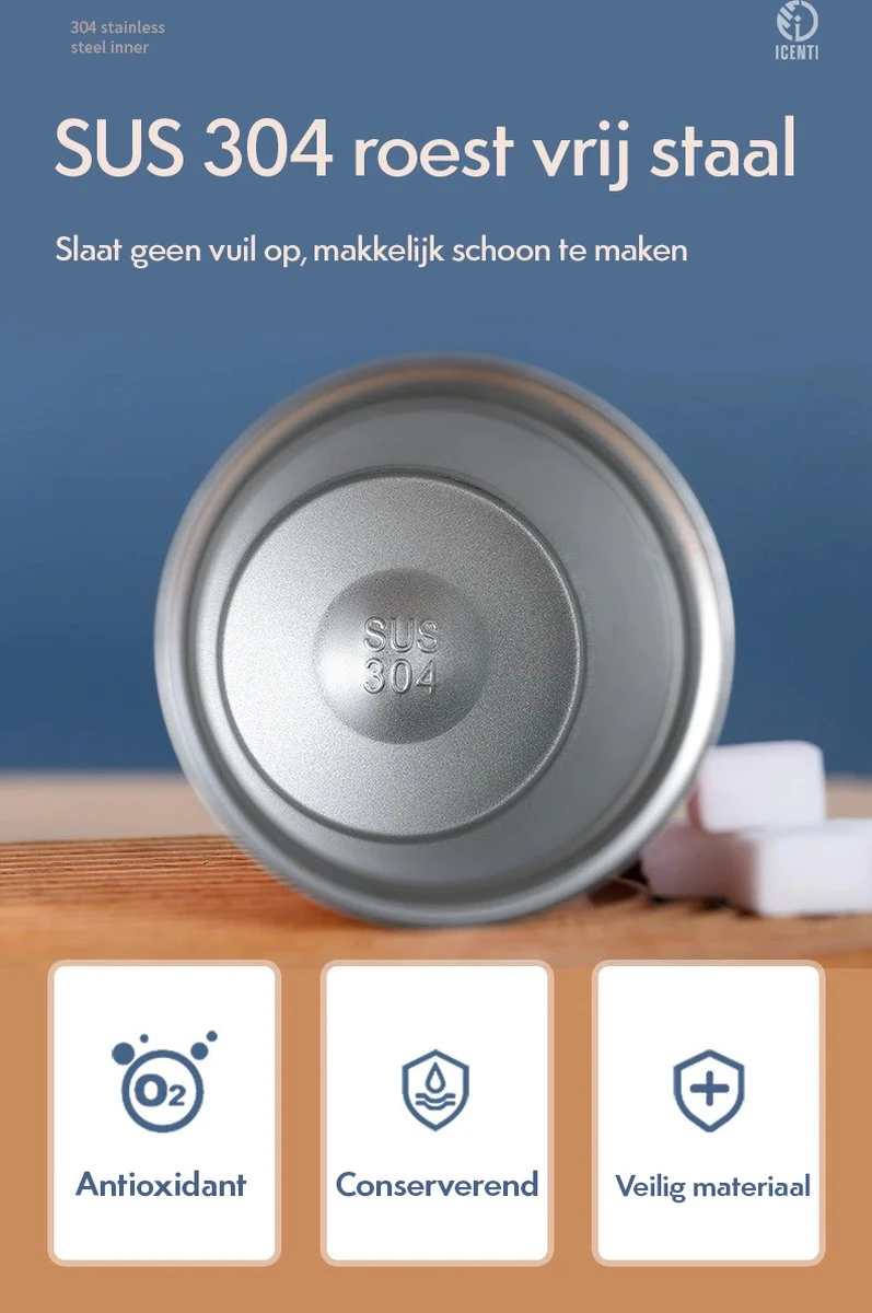 ICENTI - RVS Koffiebeker To Go - 380ml – Groen - Thermosbeker - Lekvrij - Dubbelwandig - Koffie Beker - Theebeker – Coffeemugg - Theemugg 4 ICENTI - RVS Koffiebeker To Go - 380ml – Groen - Thermosbeker - Lekvrij - Dubbelwandig - Koffie Beker - Theebeker – Coffeemugg - Theemugg - Afbeelding 2