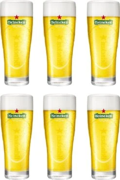 Heineken Ellipse Bierglas - 0.25 L - 6 Stuks -Beste Bestek Winkel 798x1200
