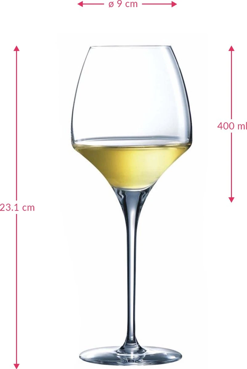 Chef&Sommelier Open Up Wijnglas - Rond - 400 Ml - Helder - Set-6 4 Chef&Sommelier Open Up Wijnglas - Rond - 400 Ml - Helder - Set-6 - Afbeelding 2