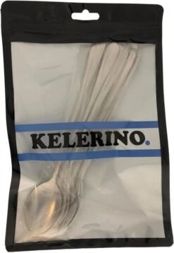 Latte Machiato Lepels – RVS Lange Yoghurt, Dessert Of Koffie Lepeltjes – KELERINO. - Set Van 12 Stuks -Beste Bestek Winkel 829x1200