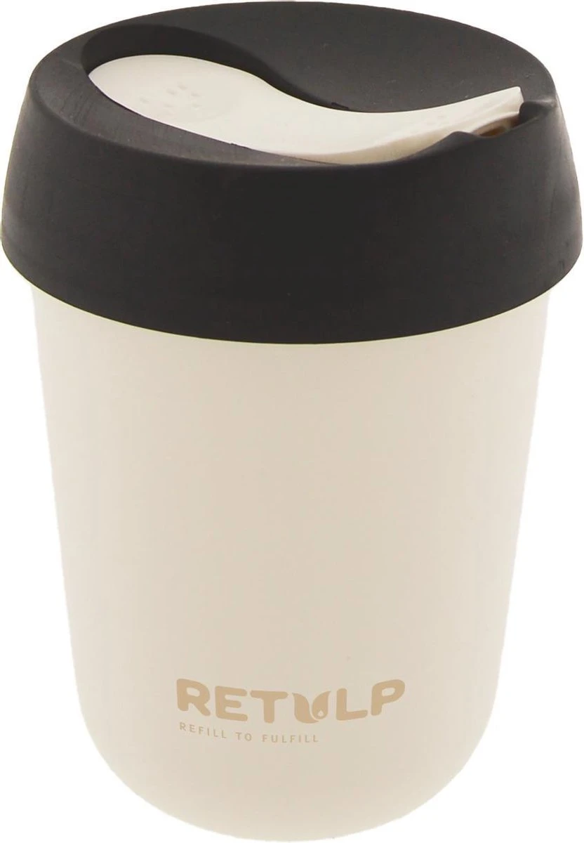 Retulp - Travel Mug - 275 Ml - Koffiebeker To Go - Mok - Night Black