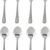 Merkloos 8x Stuks Sierlijke Grote Thee/dessertlepeltjes - Bestek - 15 Cm Van RVS -Beste Bestek Winkel 836x1200