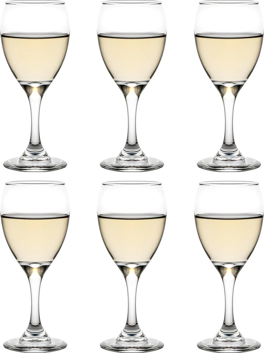 Libbey Wijnglazen Witte Wijn Teardrop - 192 Ml / 19,2 Cl - 6 Stuks - Vaatwasserbestendig - Tijdloos - Sterke Kwaliteit 3 Libbey Wijnglazen Witte Wijn Teardrop - 192 Ml / 19,2 Cl - 6 Stuks - Vaatwasserbestendig - Tijdloos - Sterke Kwaliteit