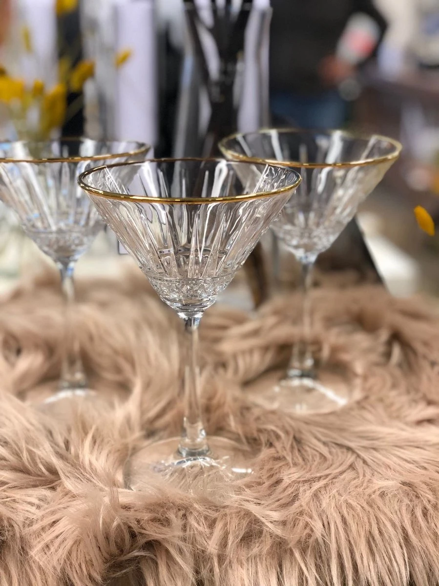 Pasabahce Elysia Golden Touch Martiniglazen 220cc 3 Pasabahce Elysia Golden Touch Martiniglazen 220cc