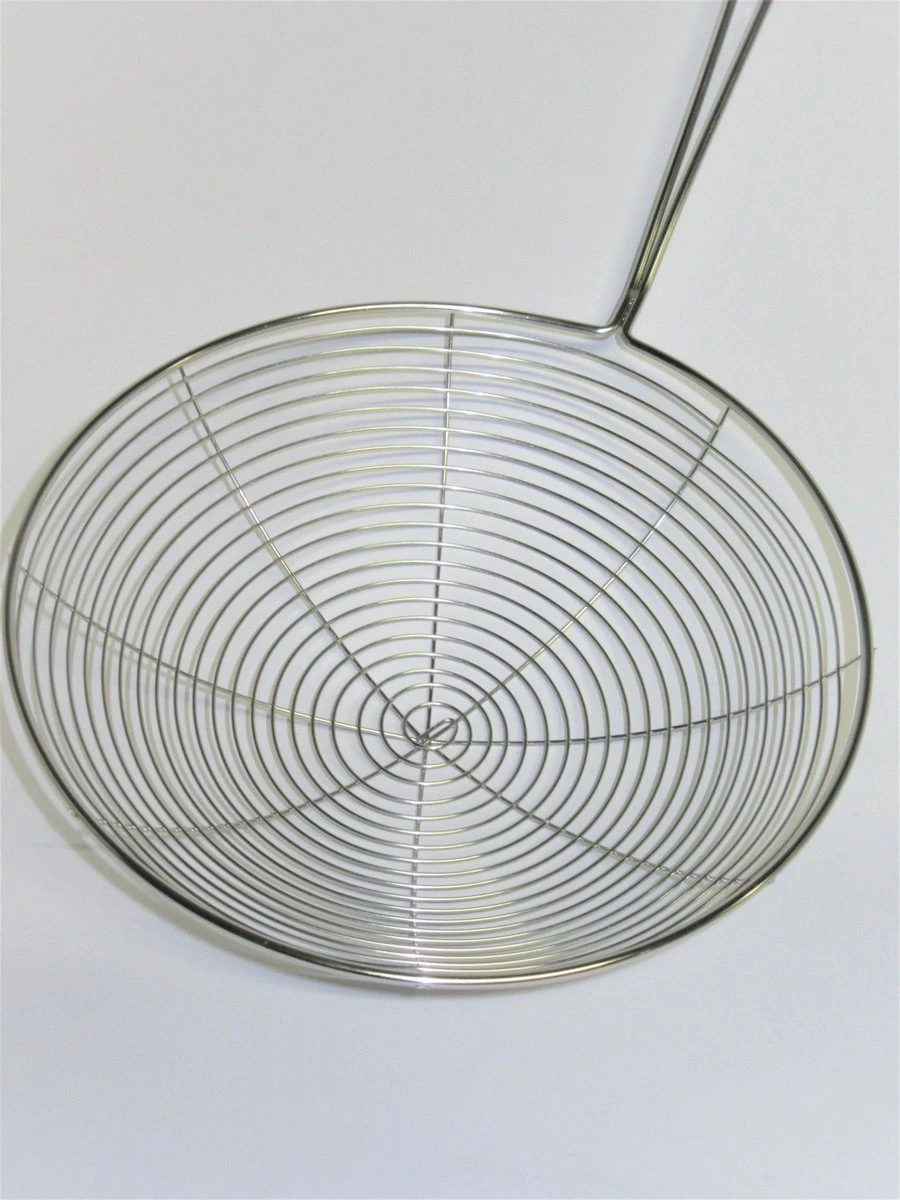 Frituurschep / Schuimspaan Metaal RVS 38cm 5 Frituurschep / Schuimspaan Metaal RVS 38cm - Afbeelding 3