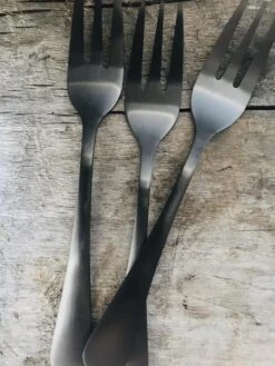 Merkloos Gebaksvorkje - Dessertvorkje ZWART - 6 Stuks - Koffie - Roestvrijstaal - Geslepen - RVS - Mat - Vaatwasserbestendig - Vaatwasser - Hoge Kwaliteit Servies - Koffielepel - Ijslepel - Dessertvork - Dessert -Beste Bestek Winkel 900x1200 6