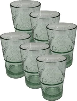 Bacardi Mojito Glazen Groen ( Set Van 6) -Beste Bestek Winkel 911x1200