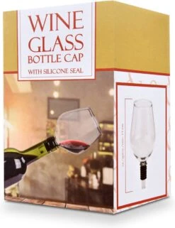 MikaMax Wijnfles Glas XXL - Groot Wijnglas - Past Standaard Kurk Op - 750ml -Beste Bestek Winkel 922x1200