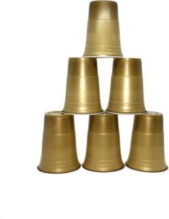 Merkloos Gold Cups - 50stuk(s) - 475ml - Party Cups - Drankspel - Beerpong Bekers - Beerpong - Plastic Bekers -Beste Bestek Winkel 926x1200