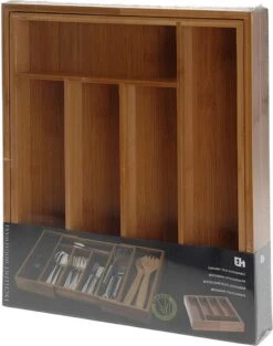 Excellent Houseware Bestekbak Hout Uitschuifbaar -Beste Bestek Winkel 947x1200