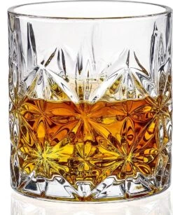 JAP Kristallen Whiskey Glazen Set Van 4 - 230ml - Transparant Drinkglas - Tumbler Set -Beste Bestek Winkel 964x1200